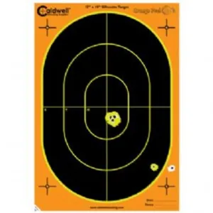 CALDWELL Orange Peel Oval and Silhoutte Targets 18" 5 Sheet