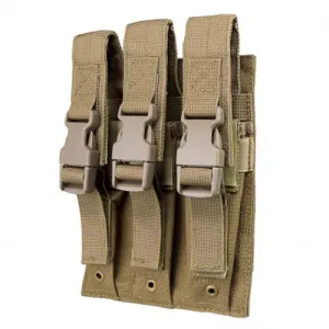 NCSTAR Hicap Pistol Triple Magazine Pouch - Tan