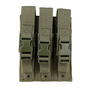 NCSTAR Hicap Pistol Triple Magazine Pouch - Green