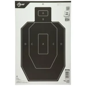 ALLEN EZ AIM IPSC 12x18" Target | 50 Count
