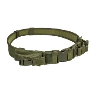 NCSTAR VISM TACTICAL BELT WITH TWO POUCHES/ GREEN