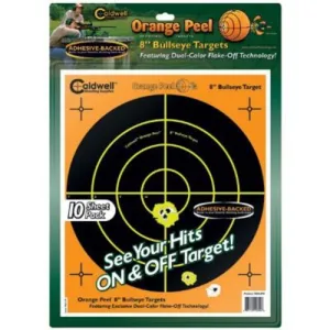 CALDWELL Orange Peel 8" Bullseye 10 Sheets