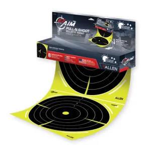 ALLEN EZ Aim Pull-N-Shoot Splash 12X12 Bullseye Roll 8pc