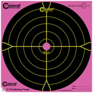 CALDWELL Orange Peel 12" Bullseye 5 Sheets Pink