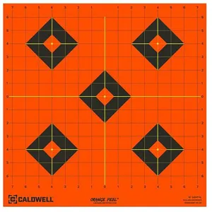 CALDWELL Orange Peel Black/Orange Self-Adhesive 25 Sheets