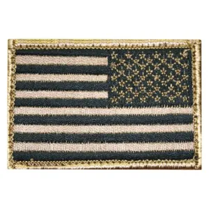 BLACKHAWK Patch, American Flag Subdued Reversed 2" x 3" USA