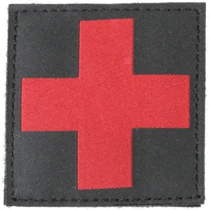 BLACKHAWK Red Cross Medic ID Patch Black
