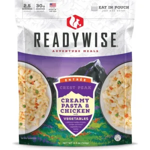 READY WISE Crest Peak Creamy Pasta & Chicken w/ Vegtables - 2.5 Serving / 4.3 Oz