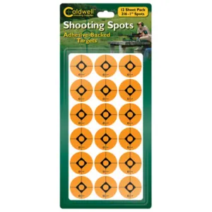CALDWELL 1" Orange Shooting Spots, 12 sheets (216 ct)