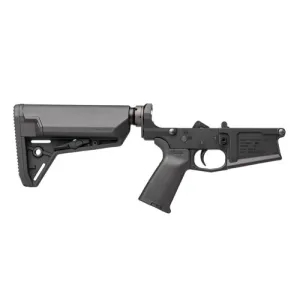 AERO PRECISION M5 Complete AR10 Lower Receiver w/ Moe Grip + SL-S Carbine Stock | Anodized Black