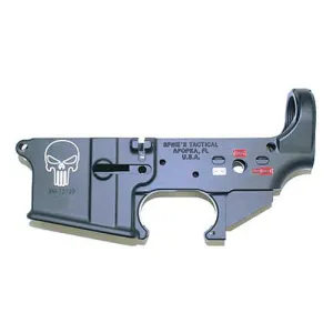 SPIKES TACTICAL PUNISHER STRIPPD LWR 5.56 BLK