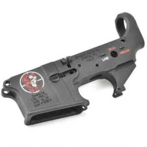 SPIKES TACTICAL ZOMBIE STRIPPED LOWER 5.56 BLK