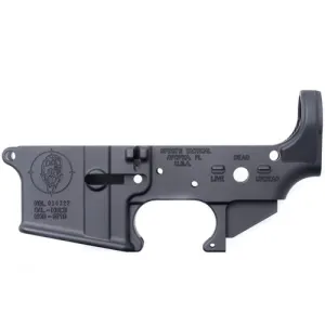 SPIKES TACTICAL ZOMBIE STRIPPED LWR 5.56 BLK