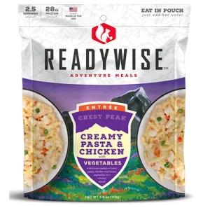 READYWISE 6 CT Case Crest Peak Creamy Pasta & Chicken