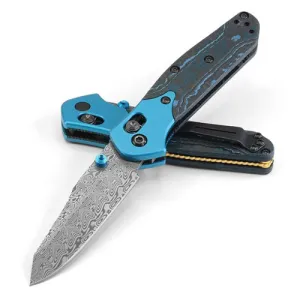 BENCHMADE Osborne Mini Osborne Damascus Axis Rever Tanto