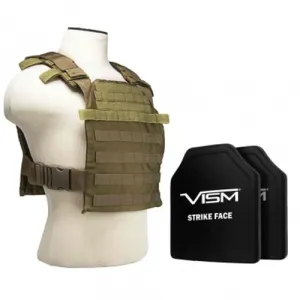NCSTAR Fast Plate Carrier 11x14 Lvl III+ PE STR Plate -Ta