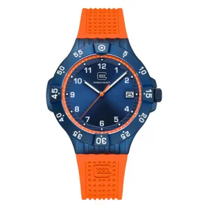 Glock Watches GW 15-8-22 Japanese Movement Dark Blue & Orange