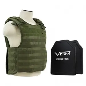 NCSTAR QR Carrier w/10X12 PE Hard Plates [Med-2XL] - Grn