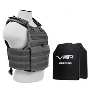 NCSTAR 2924 Carrier w/10X12 PE Hard Plates [Med-2XL] -Gry