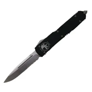 MICROTECH KNIVES Ultratech OTF 3.4" SingleEdge Satin Partially Serr