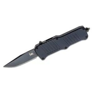 HK KNIVES by Hogue Mini-Incursion AUTO OTF Knife 2.95" Clip Point Blade w/ Black Aluminum Handles