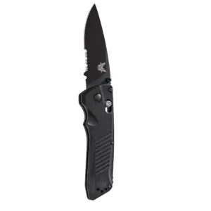 BENCHMADE Serum 3.47" Drop Point Serrated Edge Coated Finish