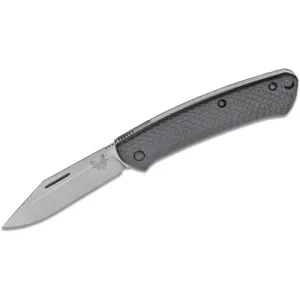 BENCHMADE Proper Slipjoint Folding Knife 2.82" Clip Point Blade w/ Carbon Fiber Handles