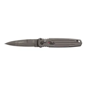 GERBER KNIVES Covert Auto, Tactical Grey, Fine Edge, Black Blade