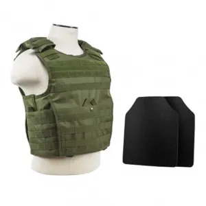 NCSTAR Expert Plate Carrier 10x12 Lvl IIIA STR M-2XL -GRN