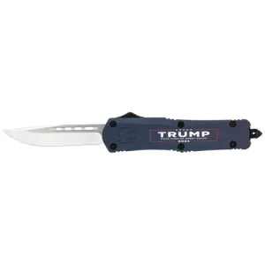 COBRATEC Medium Trump 2024 Blue FS-3 Drop Not Serrated