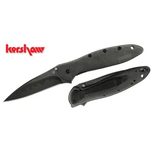 KERSHAW KNIVES Leek Modified Drop Point 3" BlackWash Finish