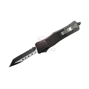 COBRATEC Med CTK-1 Tanto/ Serrated Black Handle
