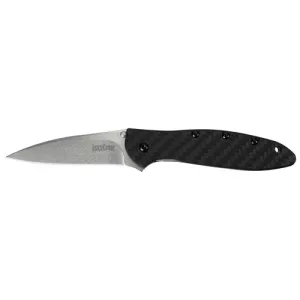 KERSHAW KNIVES Leek - CPM154 3'' Carbon Fiber Stone Wash
