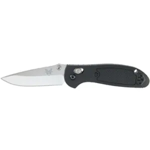 BENCHMADE Mini Griptillian 2.91" Drop Point Satin Plain Edge