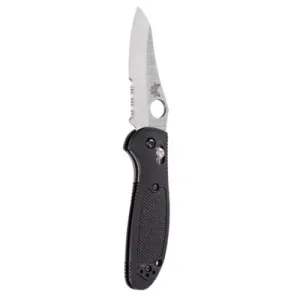 BENCHMADE Mini Griptillian 2.91" Sheepsfoot Satin Serrated