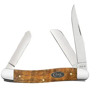 CASE KNIVES Yellow Curly Oak - Medium Stockman (7318 SS)