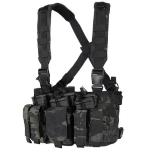 CONDOR OUTDOOR Recon Chest Rig - Black Multi-Cam