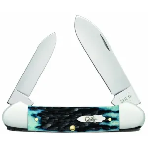 CASE KNIVES Jigged Canoe Blue Denim Bone