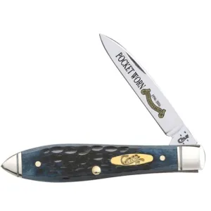 CASE KNIVES Pocket Worn Standard Jig Denim Bone Tear Drop