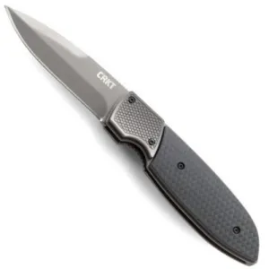CRKT Fulcrum 2 3.18" Spear Point Plain Edge Gray Titan