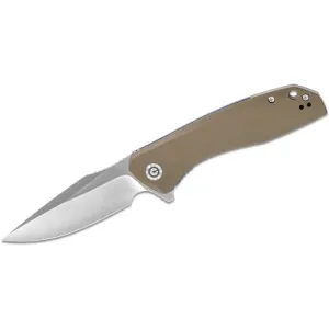 CIVIVI Baklash Tan G10 Handle Blue S/S Liner Satin