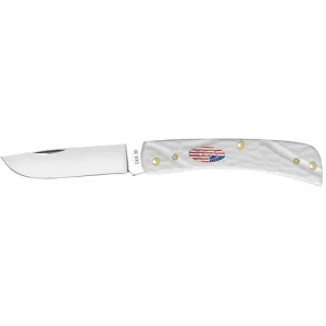 CASE KNIVES Sod Buster Jr. 2.8" Skinner White Jigged Syn Handl