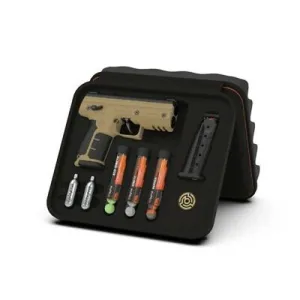BYRNA TECHNOLOGIES SD Pepper Launcher Kit w/ Chemical Irritant - Tan