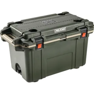 PELICAN Elite Cooler 70Qt Green/Tan