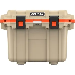 PELICAN 30QT Elite Cooler (Tan/Orange)