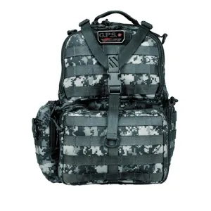 GPS Tactical Range Backpack holds 3 Hndgn Gray Digital