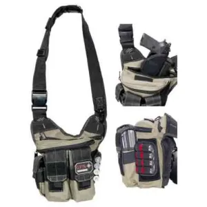 GPS Rapid Deployment Sling Pack /Handgun Hlstr Grn/Blk
