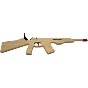 MAGNUM ENTERPRISES AK-47 Combat 12 Shot Rubber Band Rifle - Blue Ammo
