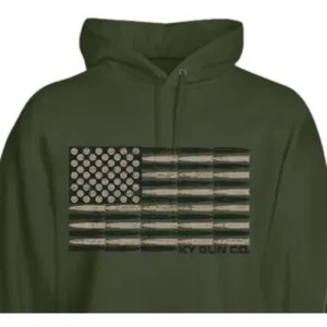KYGUNCO Bullet Flag Fatigue Green Hoodie