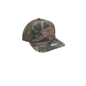 KYGUNCO Leather Etched Deer/Sun -Marsh Duck/Loden Hat OSFM